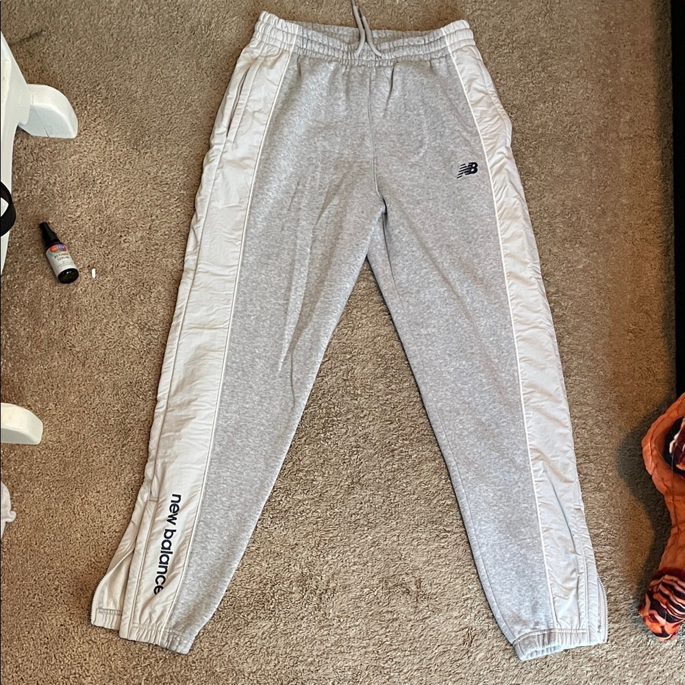 New Balance Kids Light Gray Joggers